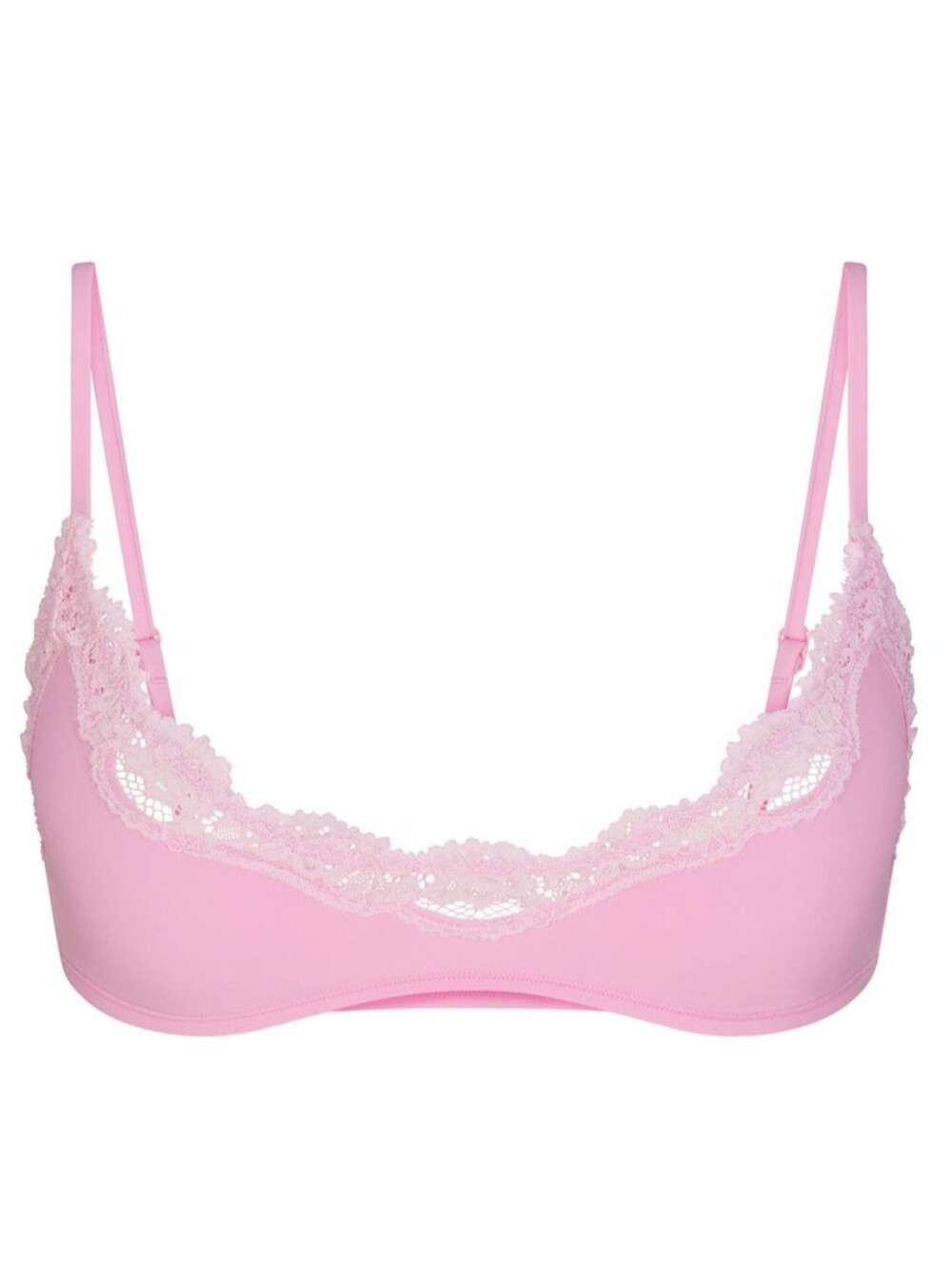 SKIMS FITS EVERYBODY LACE SCOOP BRALETTE L